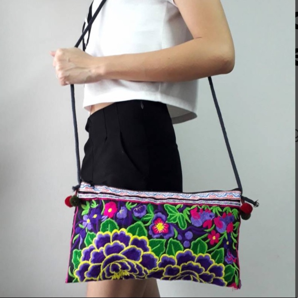 Hippy Hobo Boho Thai Indian Style Shoulder Tote Ethnic Small Bag